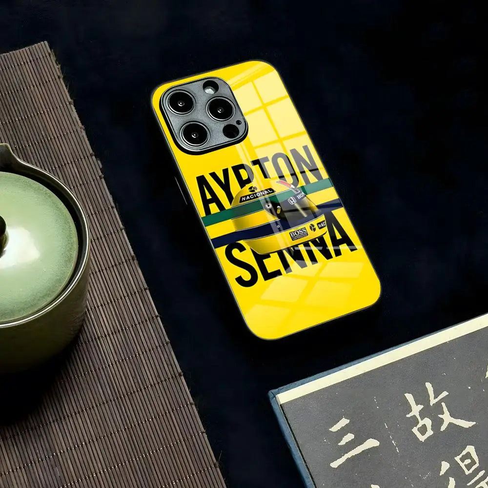 Ayrton Senna F1 Phone Case For Iphone 17 16 15 13 12 14 11 Pro Max Mini X Xr Xs 8 7 Puls Comfortable 6 Glass Luxury Coque