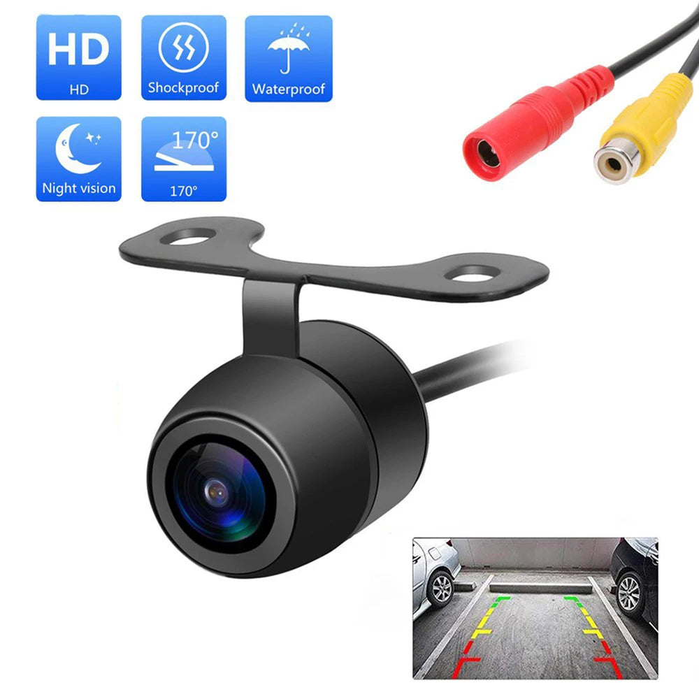 Car Universal Rear View Camera 170° Wide Angle Reverse Parking IP68 Waterproof CCD LED Auto Backup Monitor HD Night Vision Image