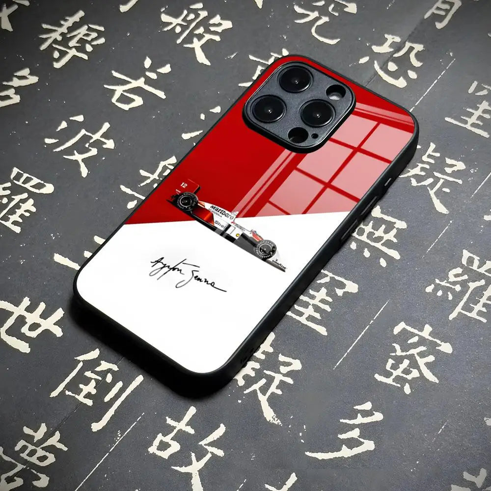 Ayrton Senna F1 Phone Case For Iphone 17 16 15 13 12 14 11 Pro Max Mini X Xr Xs 8 7 Puls Comfortable 6 Glass Luxury Coque
