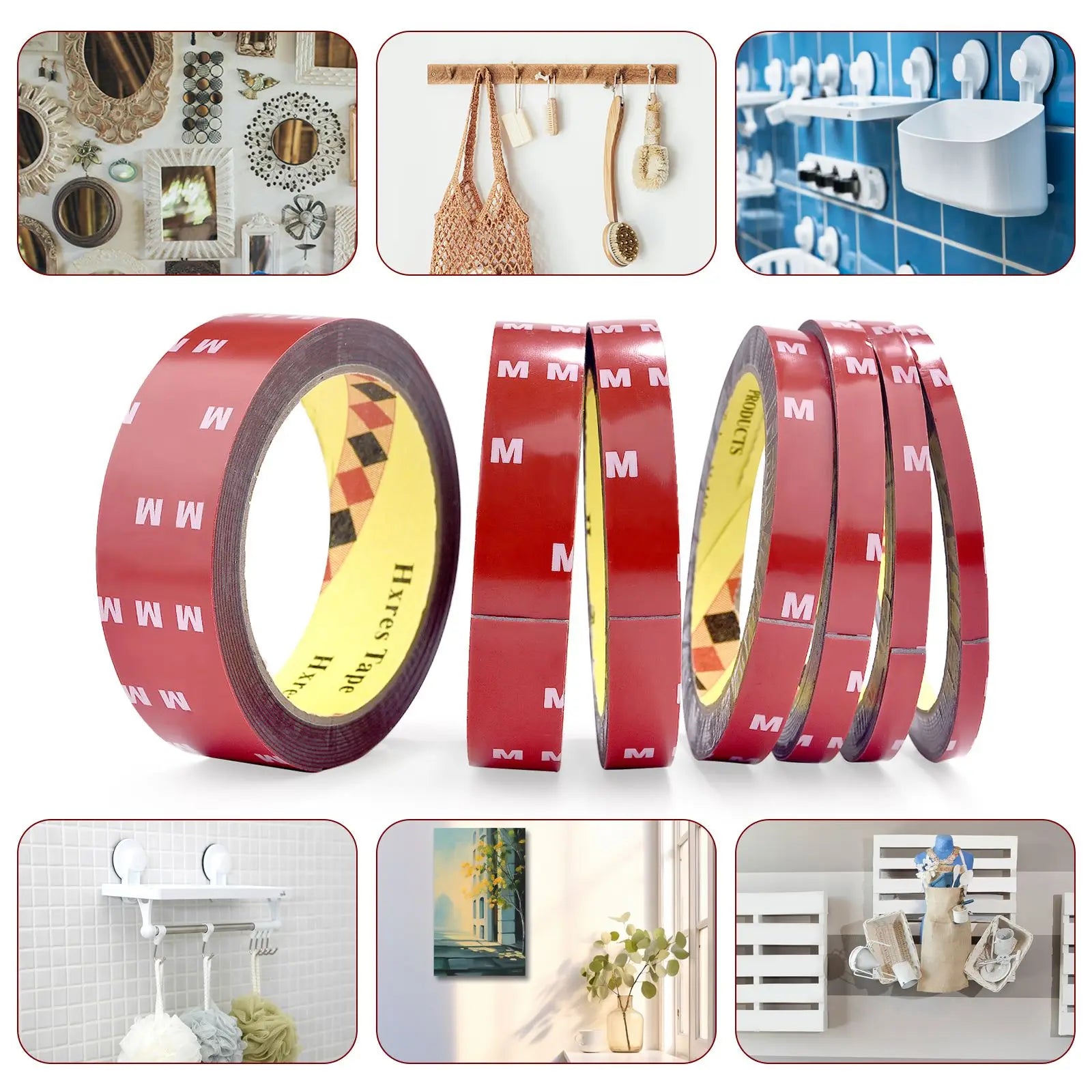 3Meters Strong Double Sided Adhesive Tape With High Viscosity For Automotive Use High Temperature Resistant Fixed Adhesive Patch