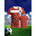 Summer England Flag Men Football T-shirt 3D Print Graphic Casual Sports Short Sleeve T Shirts Outdoor Fashion Children Tees Top