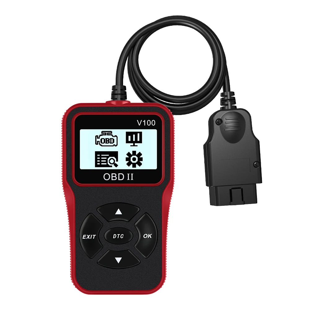 Digital Display V100 OBD2 Code Reader OBDII EOBD Auto Accessories Universal 16 Pin Car Diagnostic Tools OBD 2 Scanner