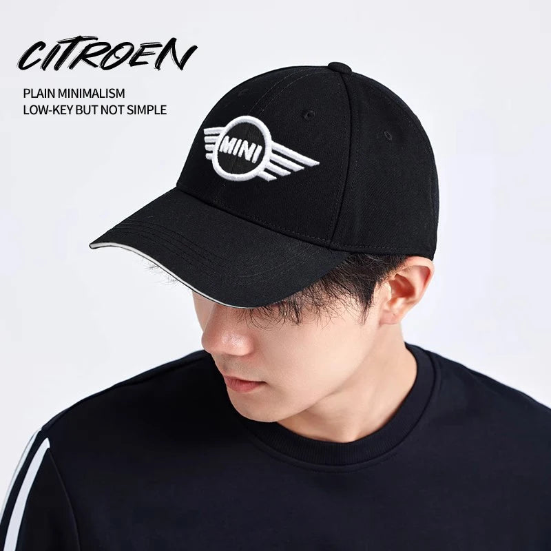 Car Logo Baseball Hat Auto Emblem Sports Sunshade Cap For MINI Cooper R56 F56 R50 JCW Cabrio Aceman Countryman Clubman Roadster
