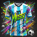 2026 Special Edition Graffiti Messi No.10 Football Jersey Training Uniform Breathable Oversize Unisex Sport Tshirt Kids/Adult