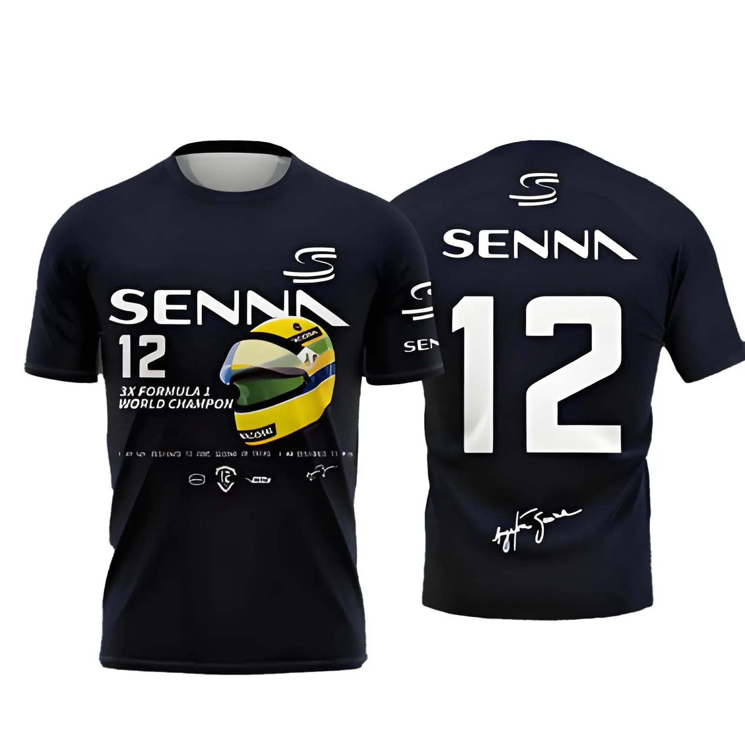 Limited Edition Ayrton Senna Commemorative Tee | Cool & Breathable Fabric for Hot Days | For Men and Youth FansLightweight