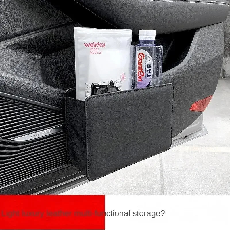 Car Trash Can Car Door Storage Box Foldable Seat Back Hanging Storage Bag Storage Box Car Interior Products