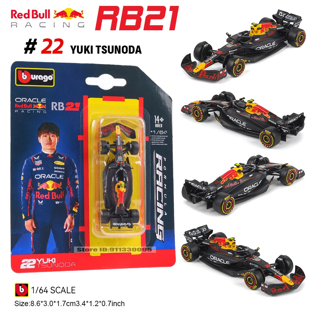 Bburago 1:64 2025 F1 Scuderia Ferrari HP SF25 #16 Leclerc #44 Hamilton Alloy Car Die Cast Model Toy Collectible
