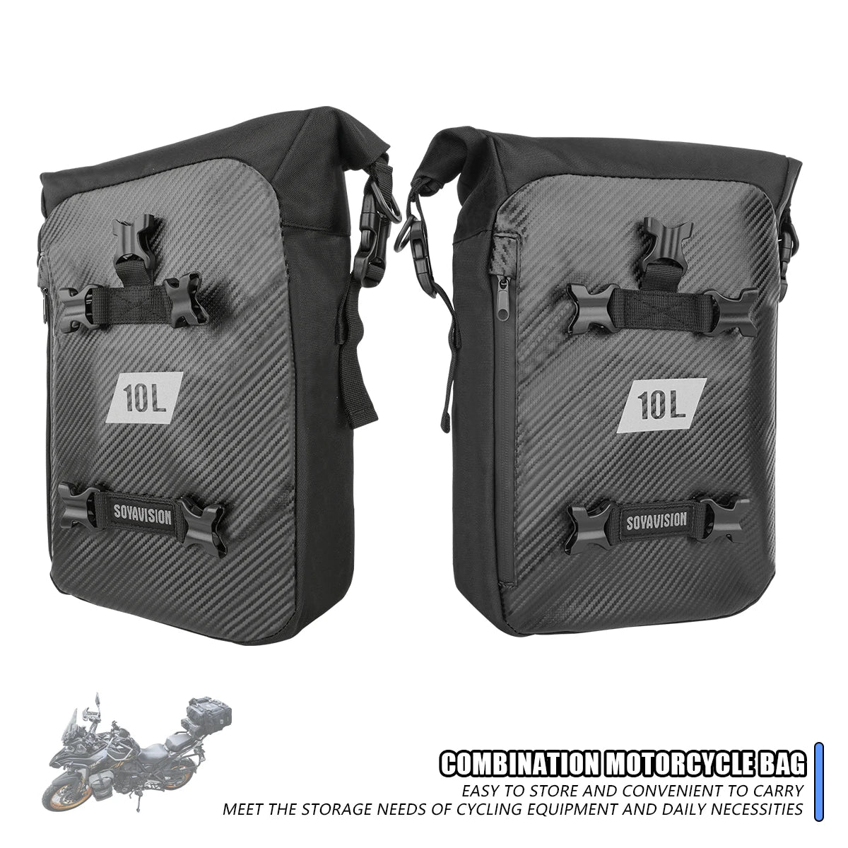 8L/10L Motorcycle Bumpers Bag Waterproof Frame Crash Bar Bag For Honda CRF1100L Africa Twin CRF 1100 L Adventure Sports CRF1000L