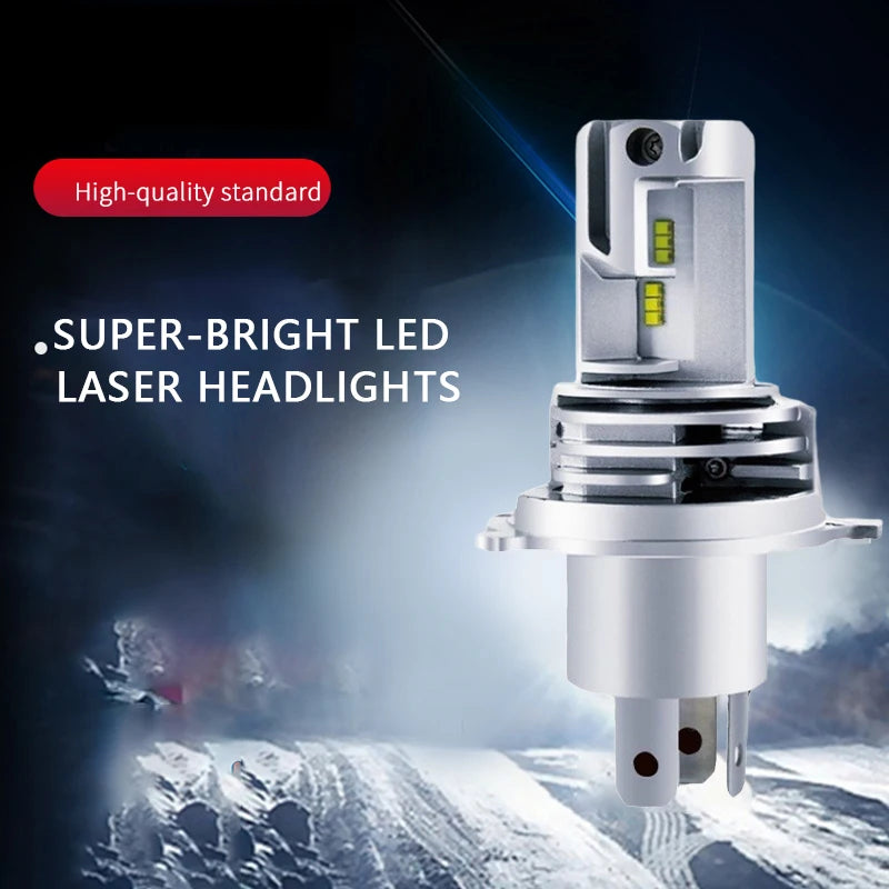 1Pcs H4 LED Motorcycle Headlight Bulb CSP for Car Motorcycle H4 9003 HB2 LED Hi/Lo High and Low Beam Motorbike Headlamp 12V 24V