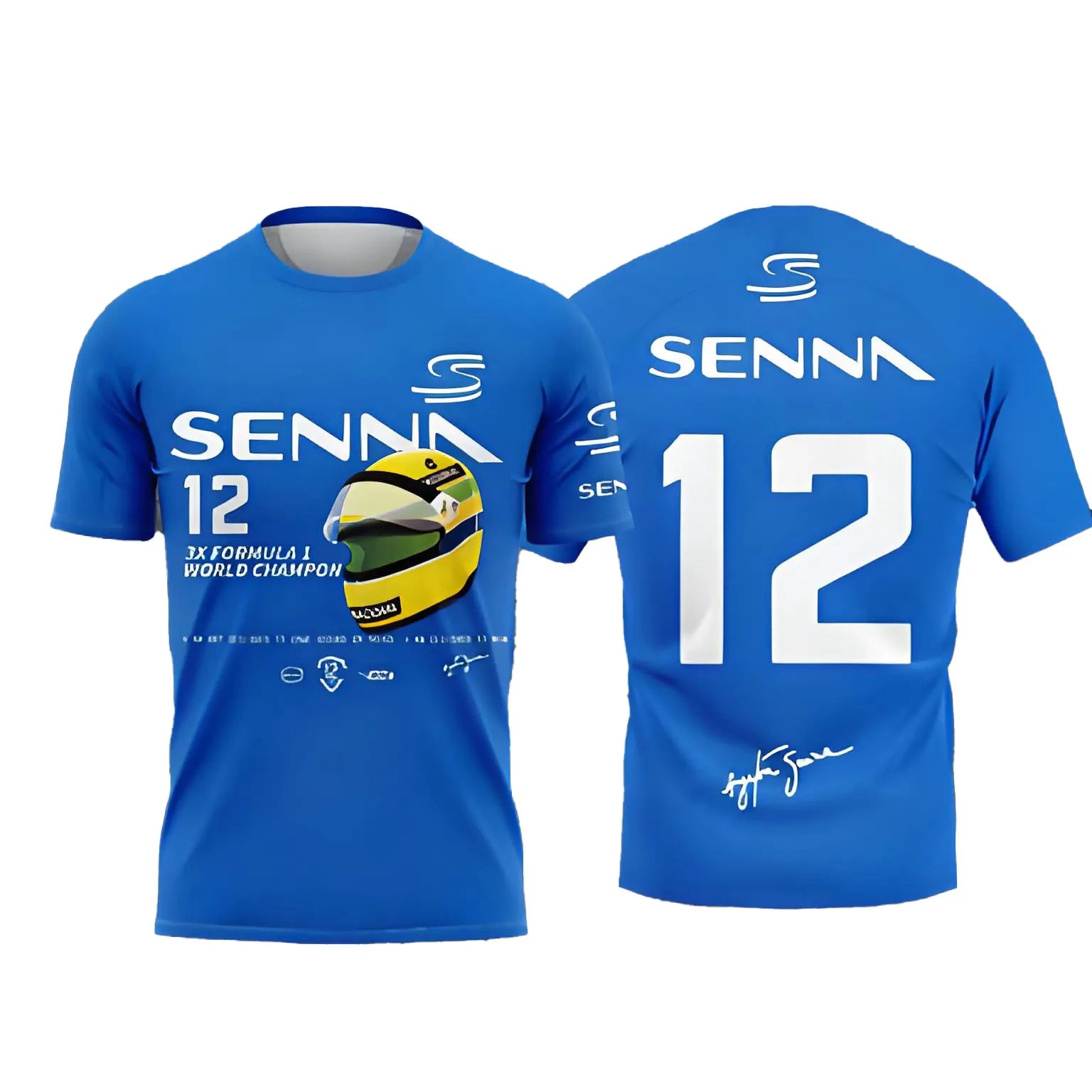 Limited Edition Ayrton Senna Commemorative Tee | Cool & Breathable Fabric for Hot Days | For Men and Youth FansLightweight