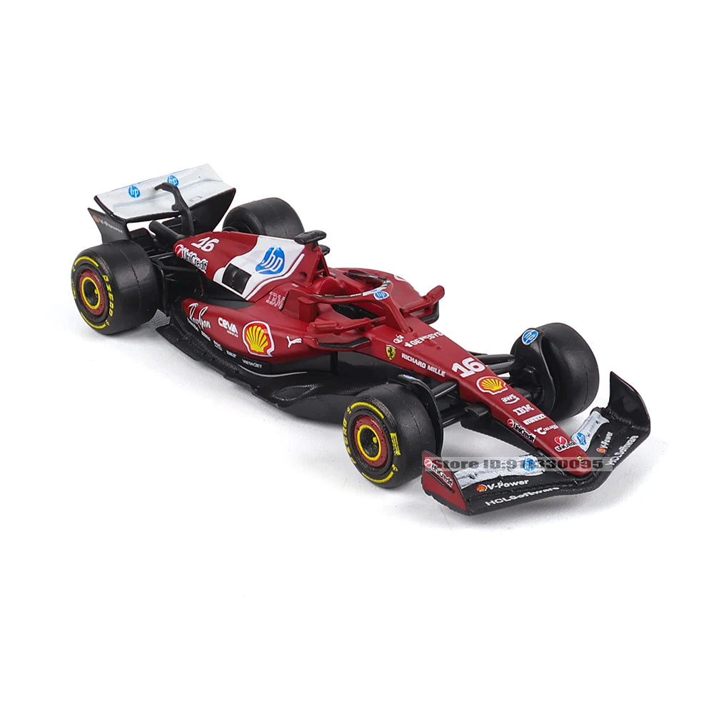 Bburago 1:64 2025 F1 Scuderia Ferrari HP SF25 #16 Leclerc #44 Hamilton Alloy Car Die Cast Model Toy Collectible