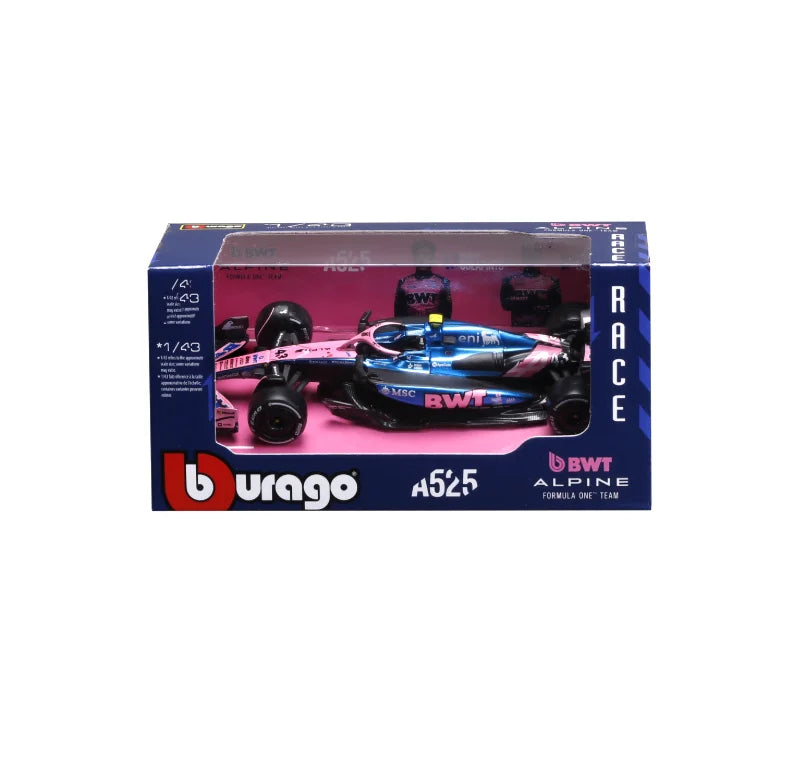 Bburago 1:43 McLaren Mcl38 #4  F1 Formula Alpine A525 Model Car Ferrari SF25 2025 Mercedes W16 Red Bull RB21 AMR25 Christmas gif