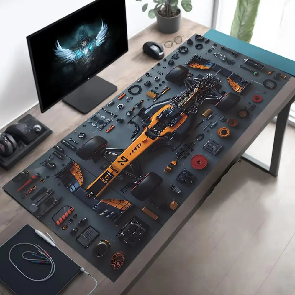 Racing Car parts Mouse Pad  XXL Mousepad Computer Keyboard Pad Mouse Mat Gamer Soft Office Carpet Table Mat Desktop desk Pads