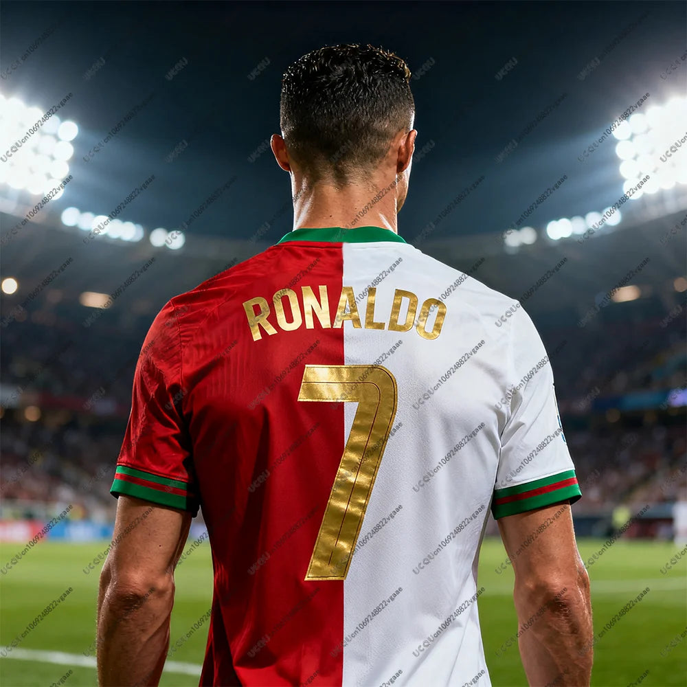 Football Jersey Tee Men Kids Male Top Breathable Street Boy Sports Gift Top Soccer Casual Breathable T Shirt Cristiano Ronaldo 7