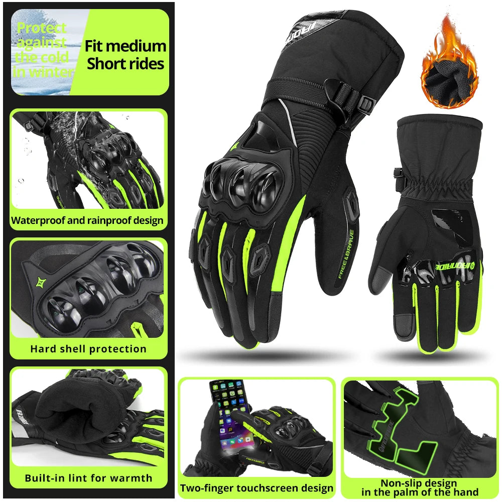 Motorcycle Gloves Windproof Waterproof Guantes Moto Motorbike Riding Gloves Touch Screen Moto Motocross Gloves 4 Seasons