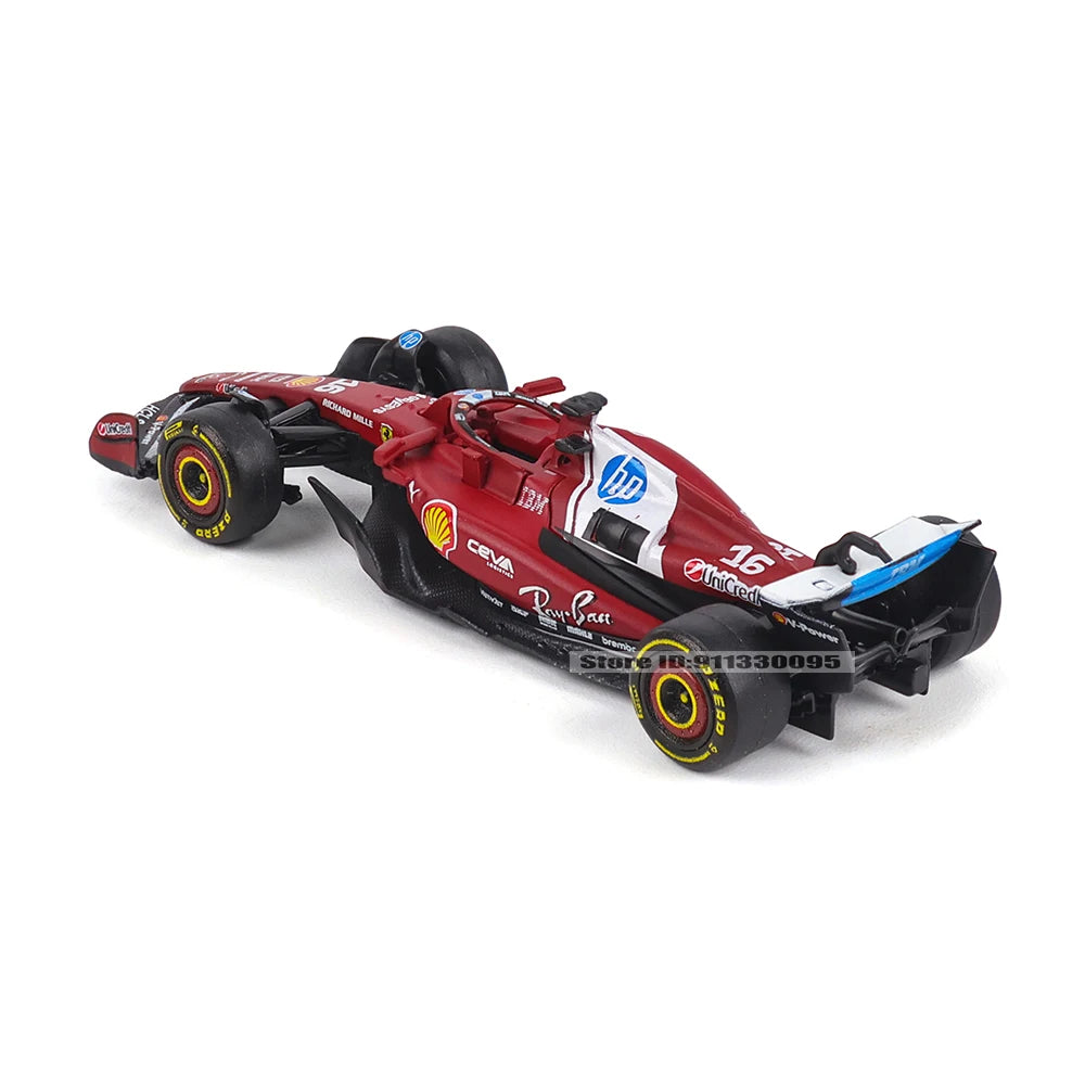Bburago 1:64 2025 F1 Scuderia Ferrari HP SF25 #16 Leclerc #44 Hamilton Alloy Car Die Cast Model Toy Collectible