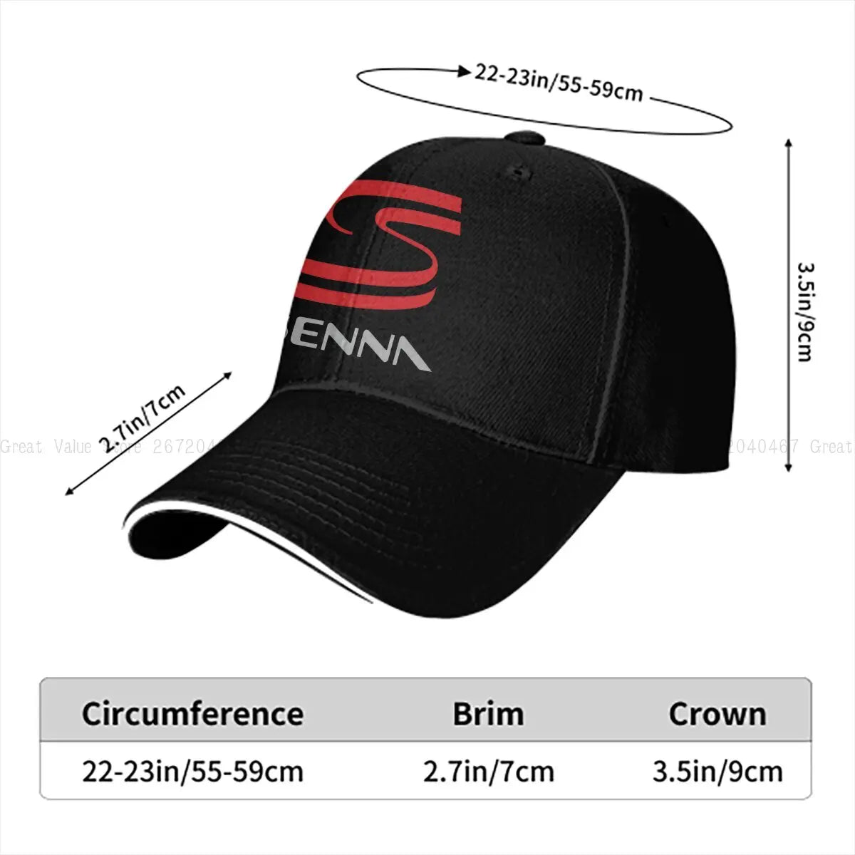 Pure Color Dad Hats Novelty Men's Hat Sun Visor Baseball Caps F1 AYRTON SENNA Peaked Cap