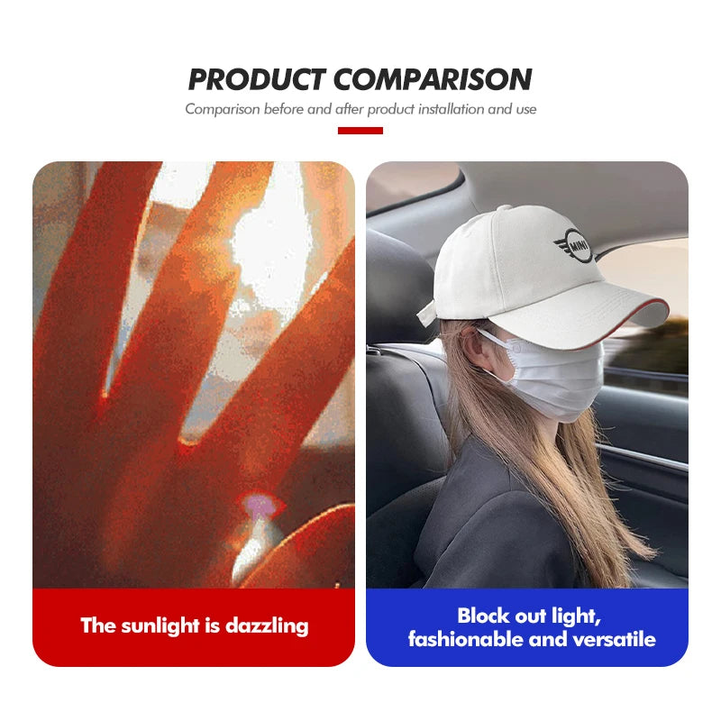 Car Logo Baseball Hat Auto Emblem Sports Sunshade Cap For MINI Cooper R56 F56 R50 JCW Cabrio Aceman Countryman Clubman Roadster