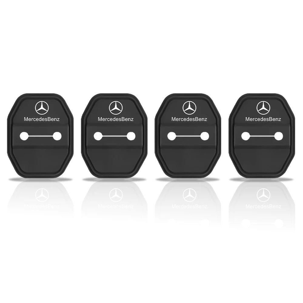 2/4pcs Silicone Car Door Lock Buckle Protector Cover For Mercedes Benz A B C E M R G S Class Exclusive AMG W108 W124 W126 W140