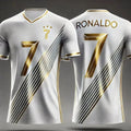 Football short-sleeved T-shirts and crew neck comfortable sports tops for game football training casual fitness gifts