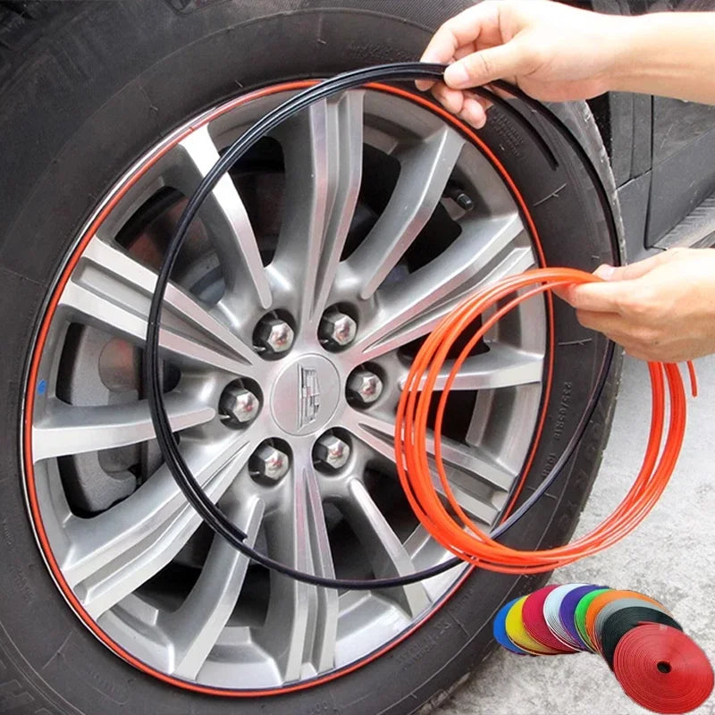 Automotive wheel hub decorative strip protective ring tire protective ring modification universal tire anti-collision strip