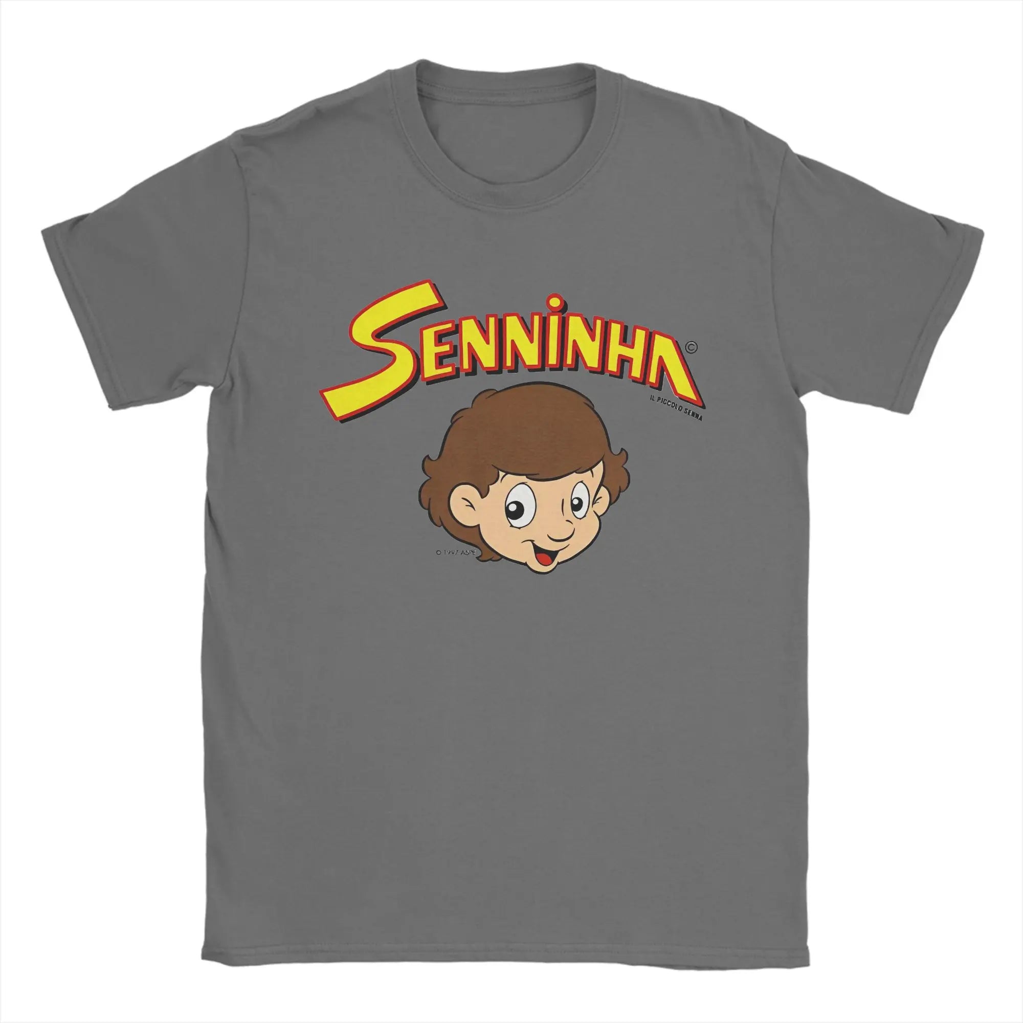 Senninha 1997 Ayrton Senna Tee Shirt Short Sleeve Round Neck Tops Kid Adult Men's Tshirt Parent child children's Cotton T shirt