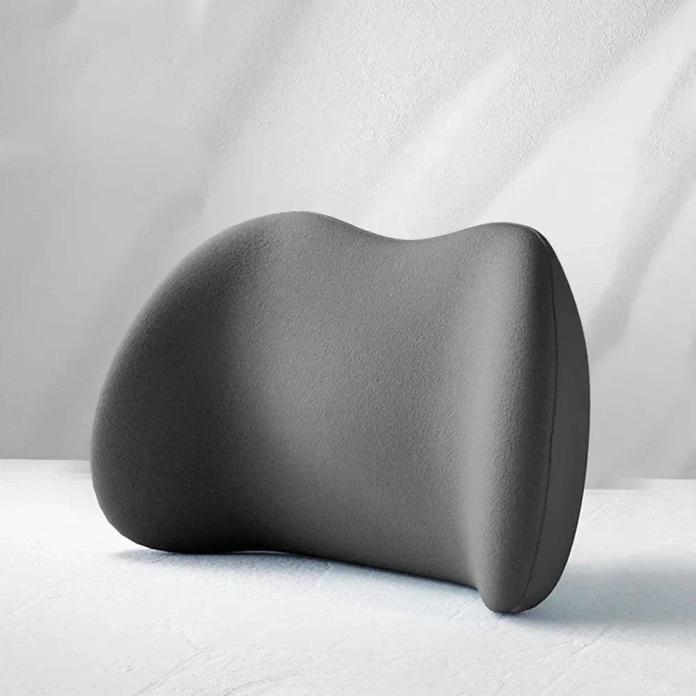 Car Headrest Lumbar Support Memory Foam Vertebral Lumbar Support Car Neck Pillow Back Cushion Office Car Interior Accessories