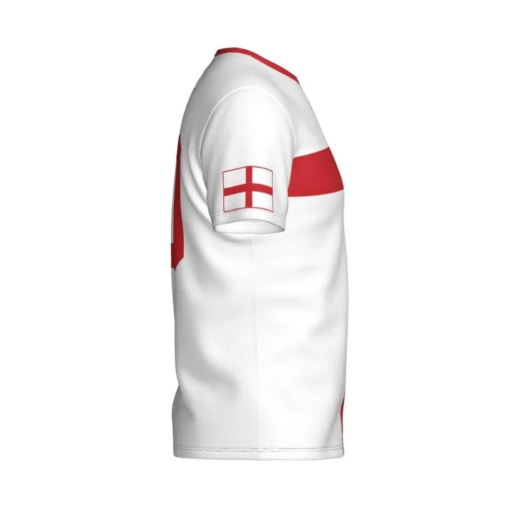 2024 New England Flag Graphic 3D Printed T-shirt England National Emblem Trend Men's Tops  National Day Gifts Personalized Tee