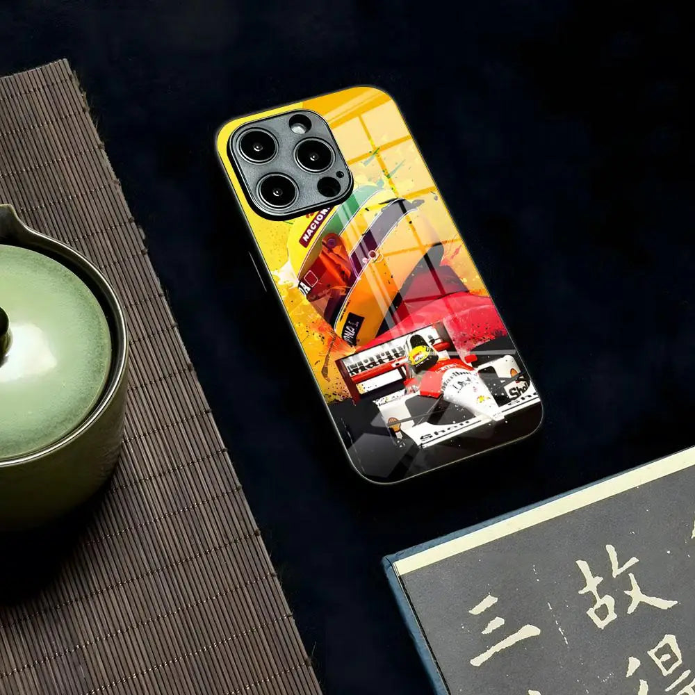 Ayrton Senna F1 Phone Case For Iphone 17 16 15 13 12 14 11 Pro Max Mini X Xr Xs 8 7 Puls Comfortable 6 Glass Luxury Coque