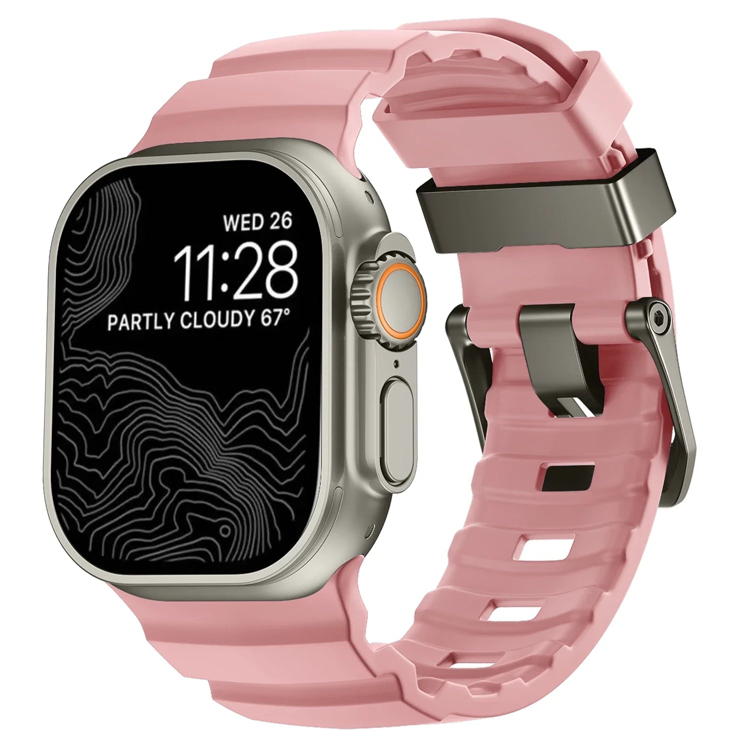 Trail Silicone Band for Apple Watch Ultra 3 2 49mm Strap 46mm 45mm 44mm Sport Bracelet for iWatch Series 11 10 Ultra 9 8 7 6 SE3
