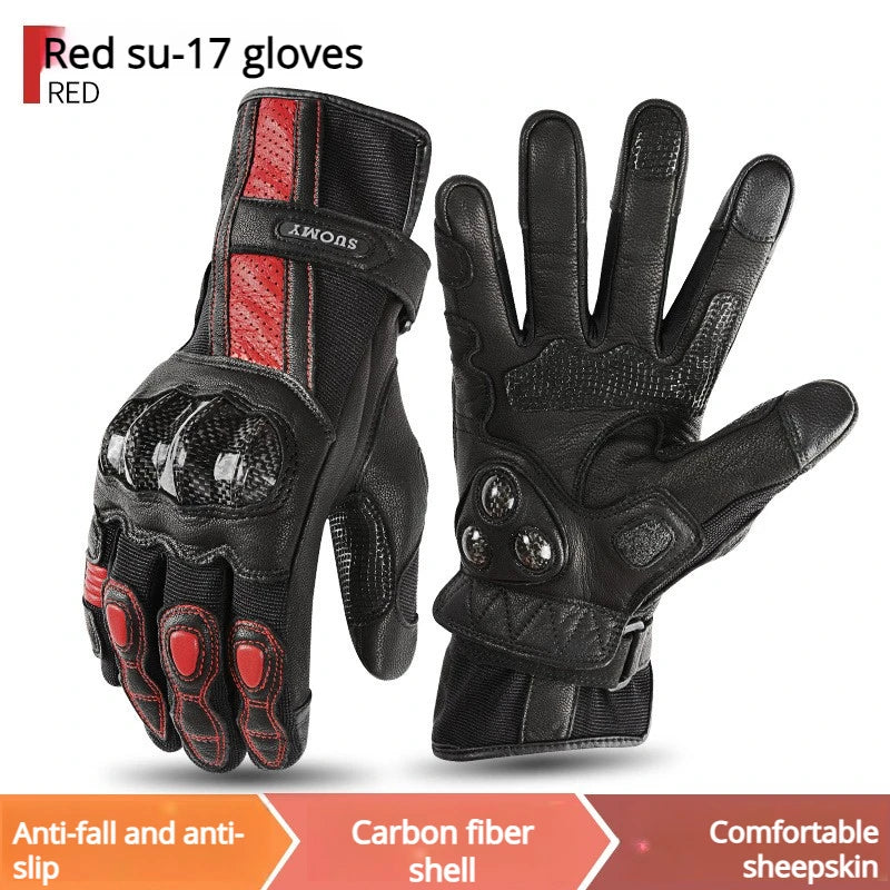 SUOMY Winter Waterproof Motorcycle Gloves Men Women Spring Autumn Motocross Biker Gloves Touch Screen Moto Cycling Gloves