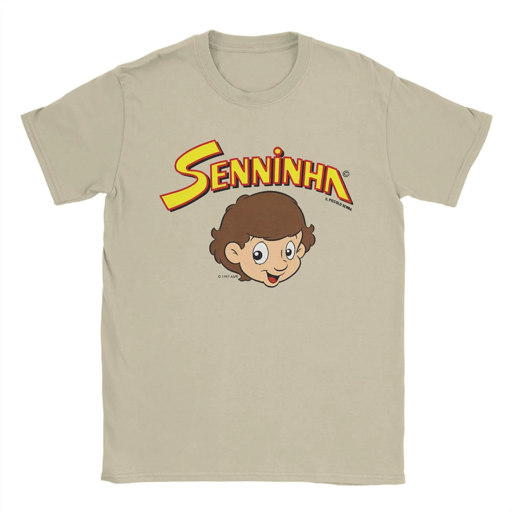 Senninha 1997 Ayrton Senna Tee Shirt Short Sleeve Round Neck Tops Kid Adult Men's Tshirt Parent child children's Cotton T shirt