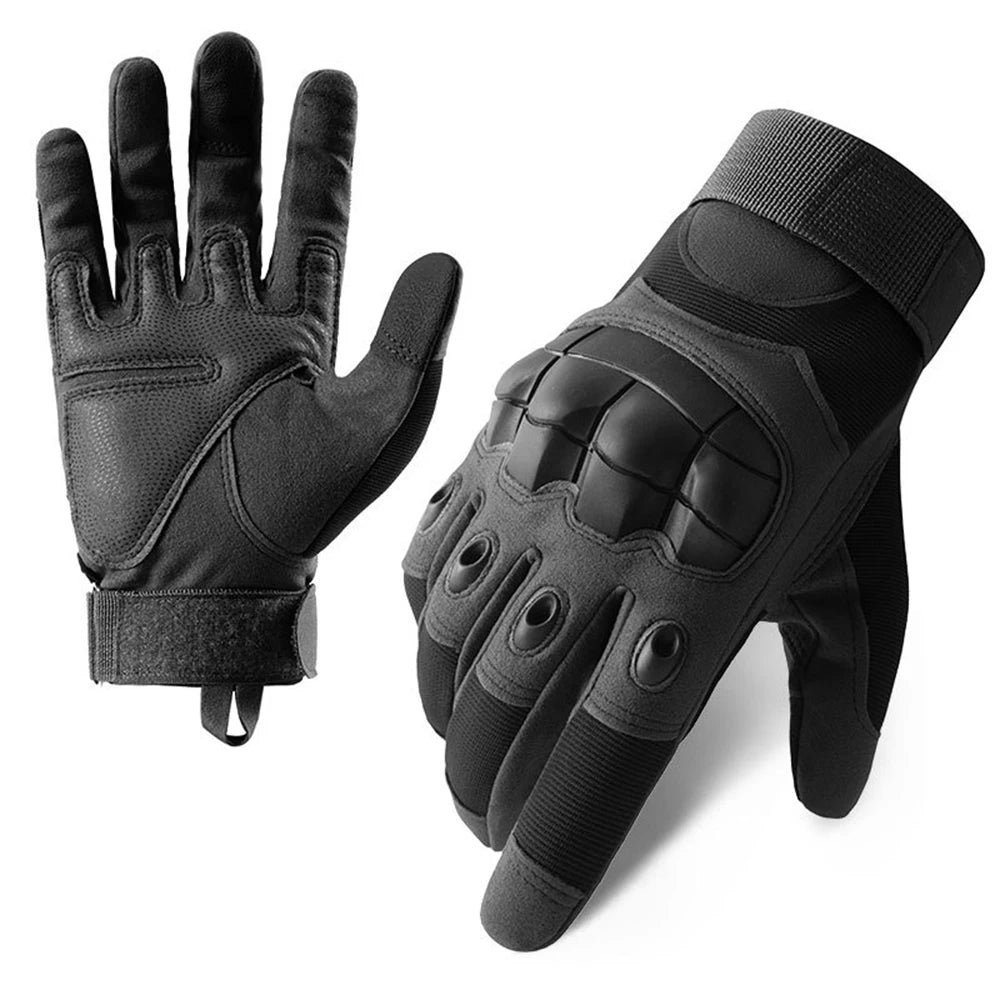 Retro Leather Motorcycle Gloves Men Full Finger Motorbiker Gloves Non-slip Protective Guantes Moto Motocross Cycling Glove M-2XL