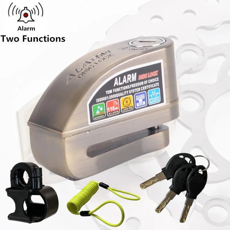 Falante Motorcycle Disc Brake Alarm Lock difunctional Bicycle Motor Bicycle Scooter Anti-theft Wheel Disc Brake Lock waterproof